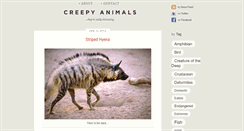 Desktop Screenshot of creepyanimals.com