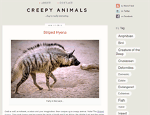 Tablet Screenshot of creepyanimals.com